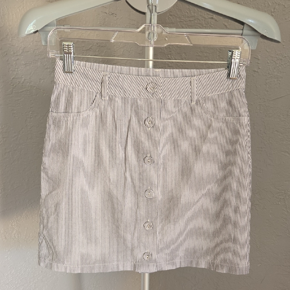 Forever 21 Striped Mini Skirt Casual